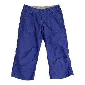 KUHL Purple Cargo‎ Capri Pants Floral Hiking Athletic Camping Casual Size 4 Walk